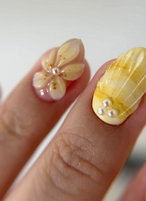 Summer Yellow Nail Designs 3a