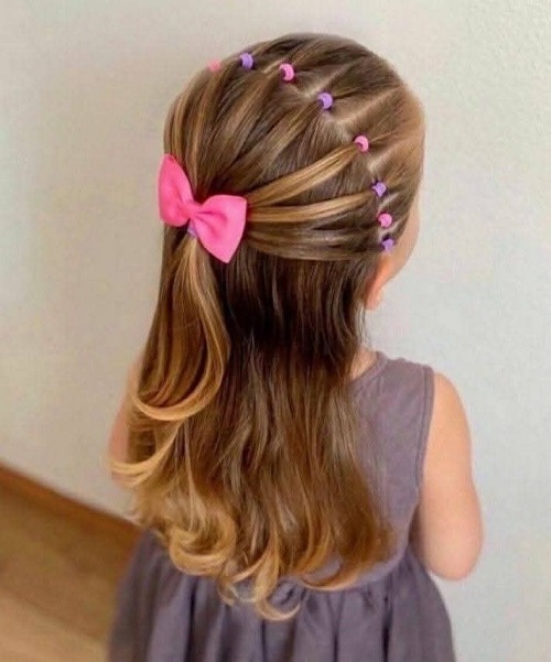 Simple Hairstyle Idea For Cute Little Girl 1