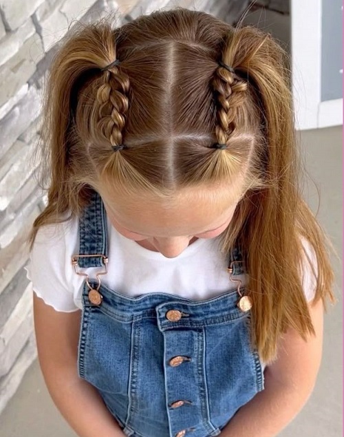 Simple Hairstyle Idea For Cute Little Girl 2