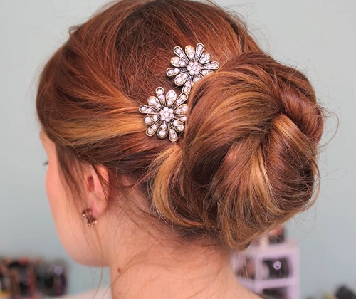 Quick Hairstyles for Sparkly Hair Accessories