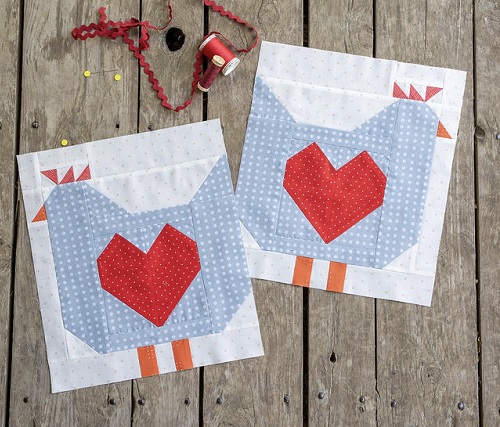 Basic Chicken Body Units for Quilty Chicks