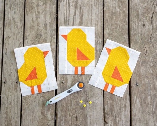 Chick Quilt Block Tutorial