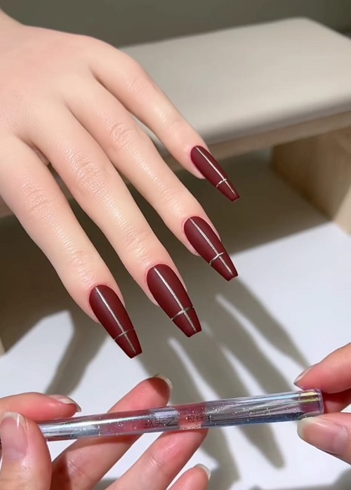 Easy Line Nail Art Ideas 3