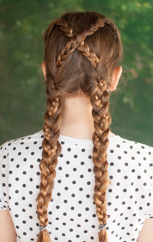 Criss cross braids tutorial