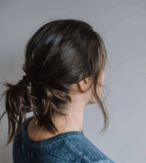 Braided Wrapped Bun Hair