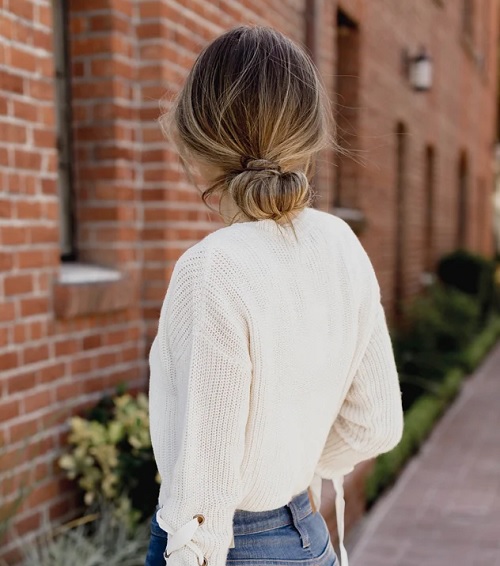 Low Messy Bun Hair Tutorial