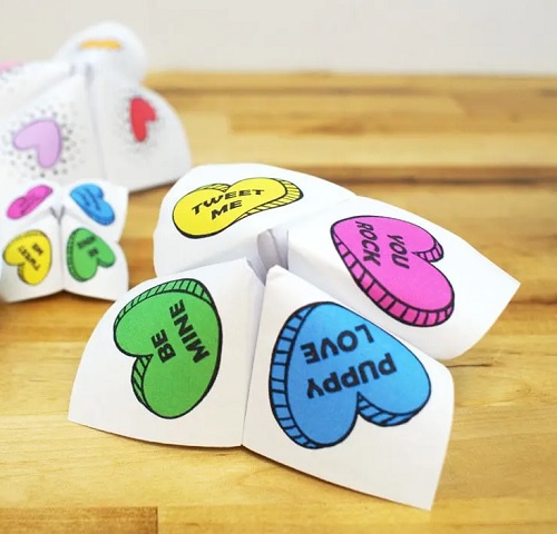  Valentine Origami Fortune Teller