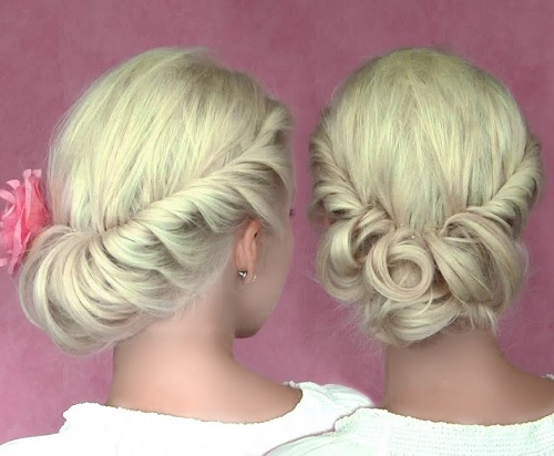 Romantic updo hairstyles