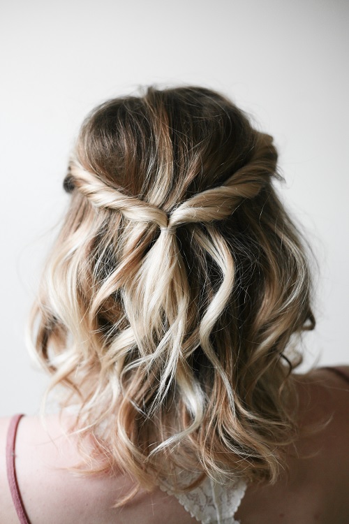Simple Twist Hairdo in Three Easy Steps