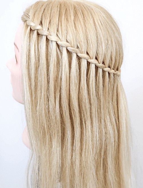 Faux Waterfall Braid For Beginners