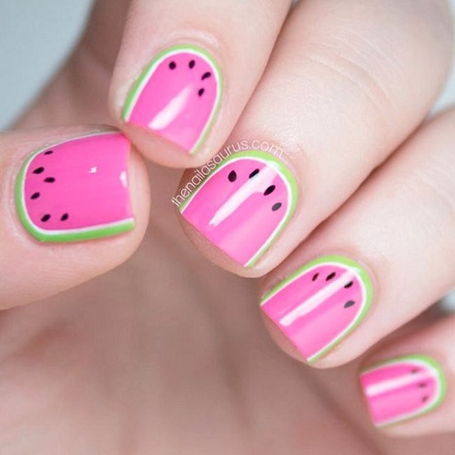 Colorful Nail Art tutorial 3