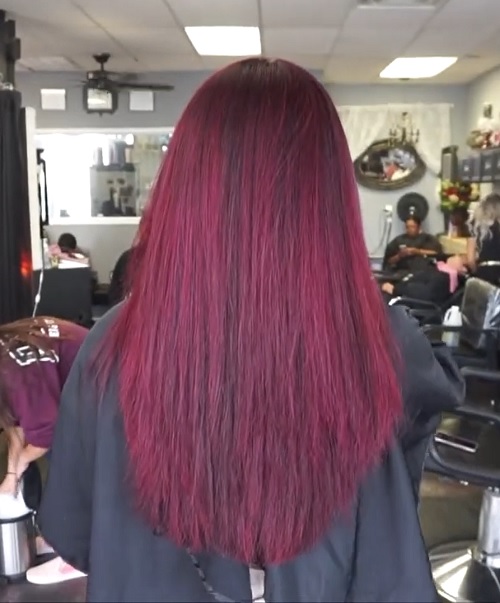 BLACK CHERRY HAIR COLOR