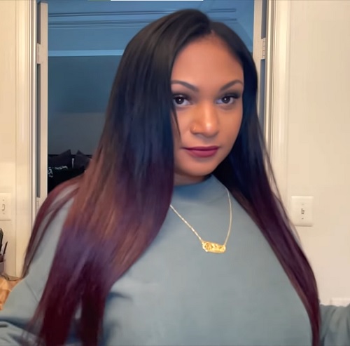 DIY Black Cherry Hair Color on Clip