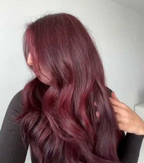 dark cherry red