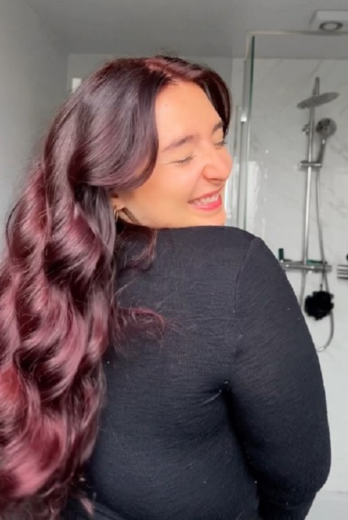 dark cherry red hair