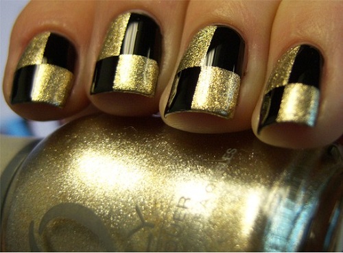 golden nails ideas 1