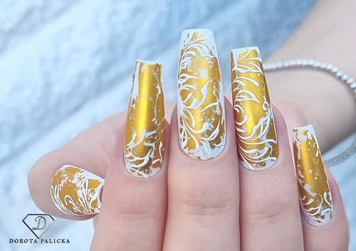 golden nails ideas2