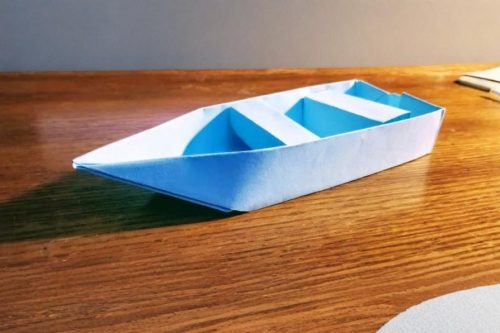 origami boat folding 2