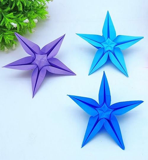 Five Pointes Paper Star Instructions