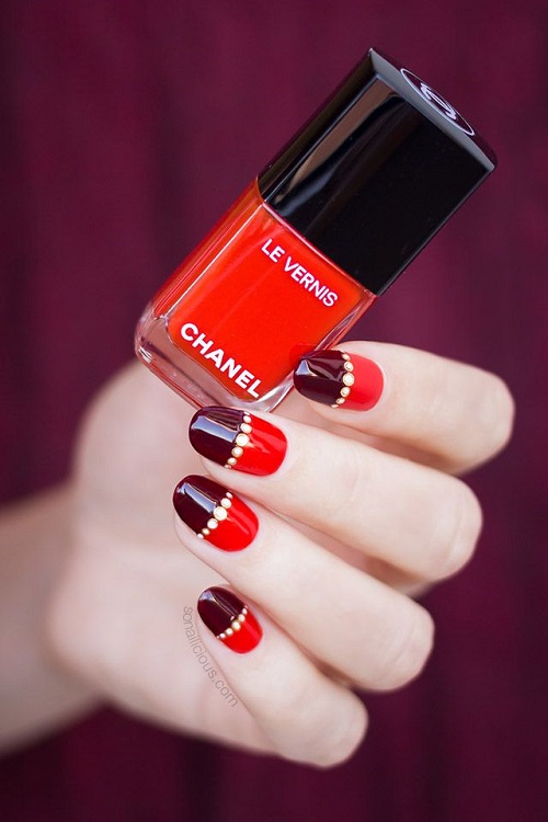 Colorful Nail Art tutorial 1