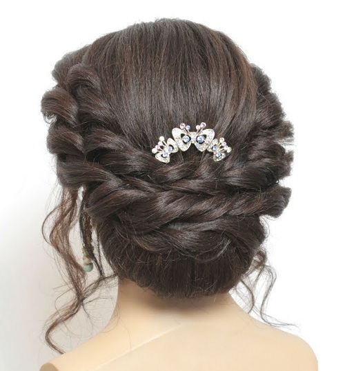 wedding bun Hairstyle 1