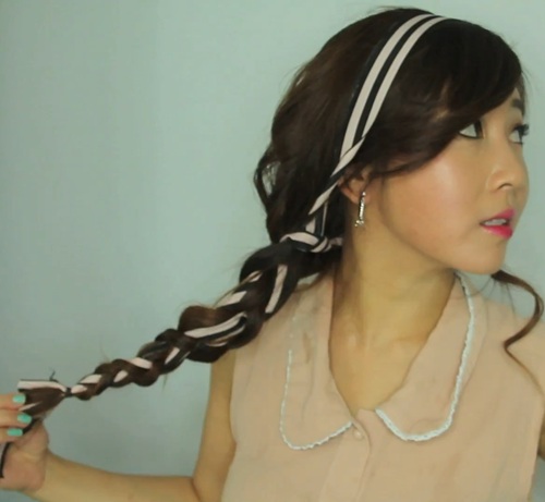 Easy Ribbon Hairstyles