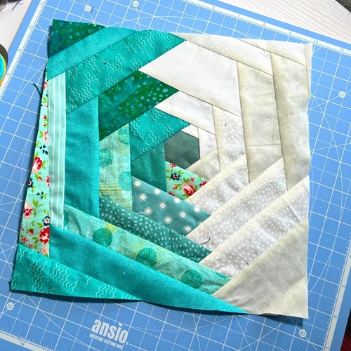 Scrappy Hexagon Quilt Block