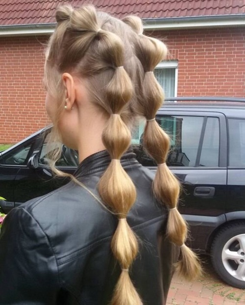 double Bubble ponytail