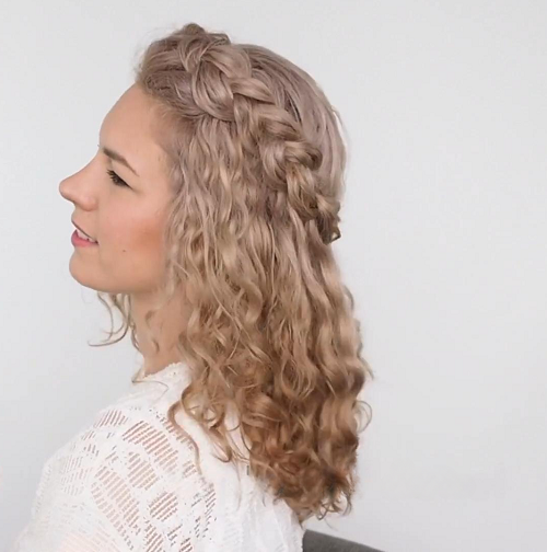 Curly braided Hairstyle 1