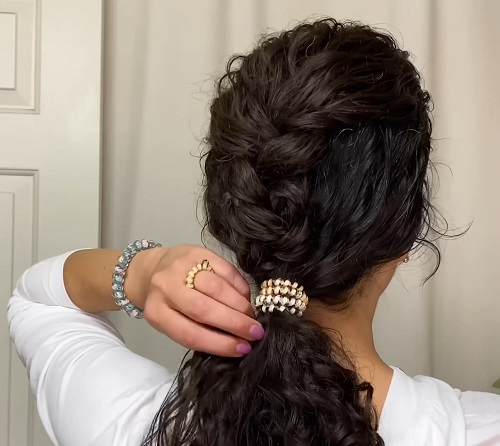 Faux French Braid