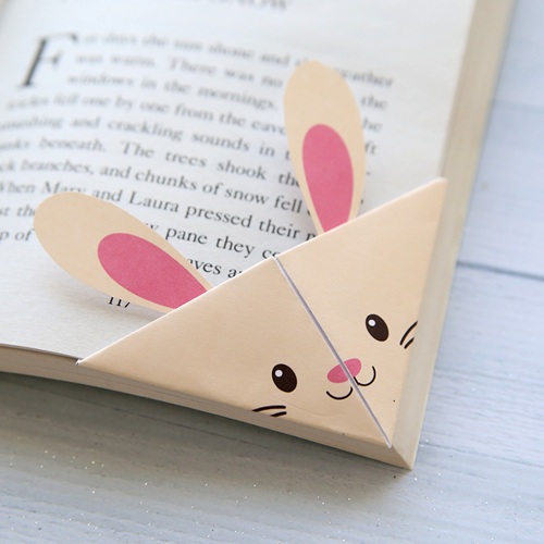 DIY woodland animals origami bookmarks
