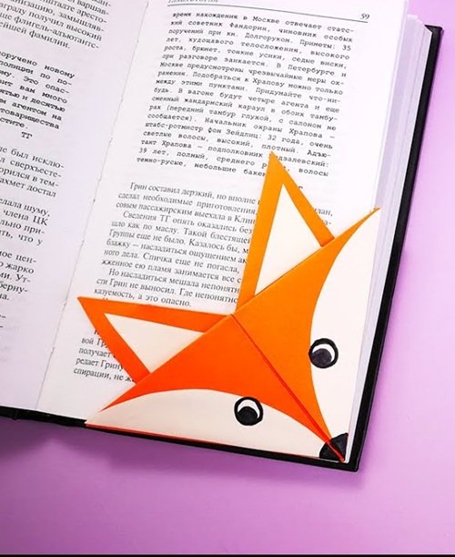 Origami Bookmark Fox