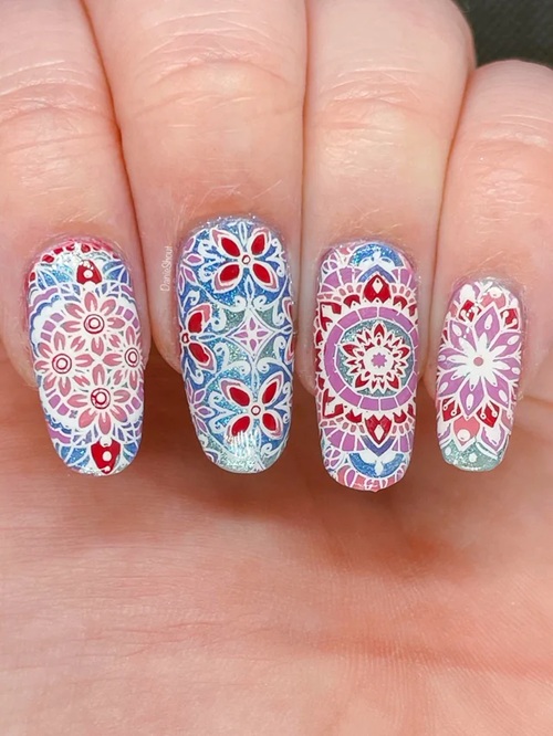 top Mandala design nail pattern ideas