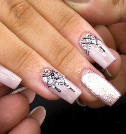 Mandala design nail pattern ideas