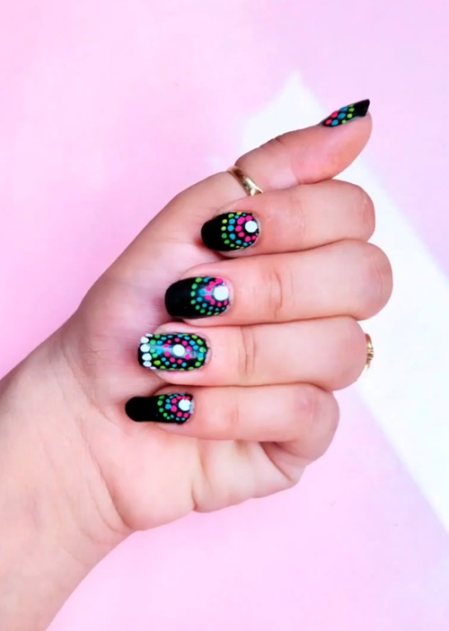 Mandala design nail