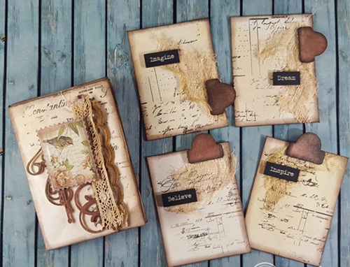 Mini Vintage Junk Journal with Kerry