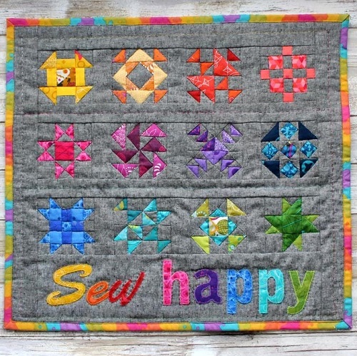 Sew Happy Mini Quilt