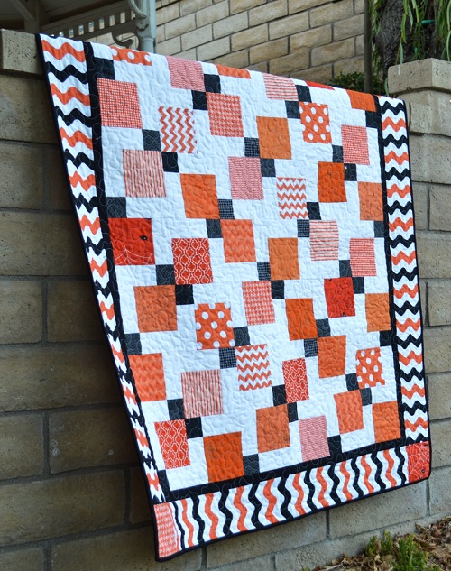 Halloween Disappearing 9-Patch Quilt