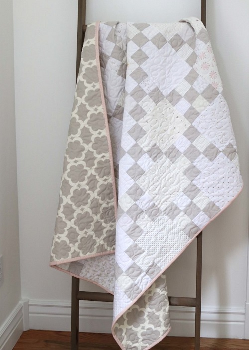 Irish Chain Nine-Patch Quilt Tutorial