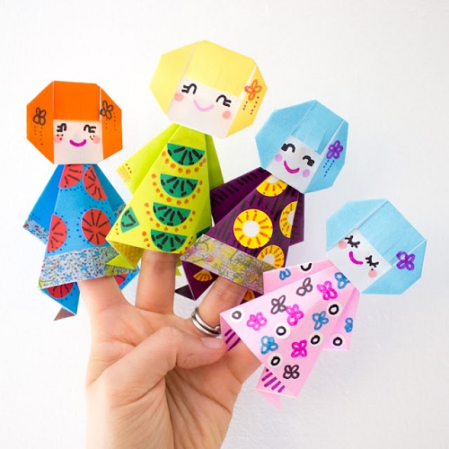 Easy and Cute Origami Paper Dolls