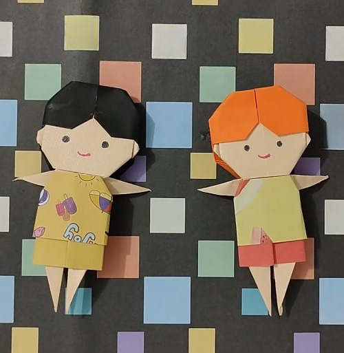 Easy Origami Doll (Boy)