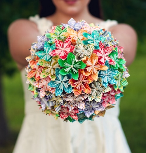 Origami flower bouquet 2