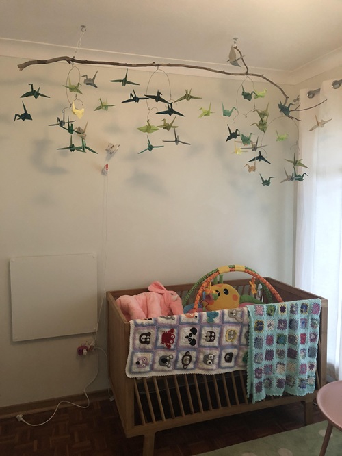 top Origami mobile for baby nursery