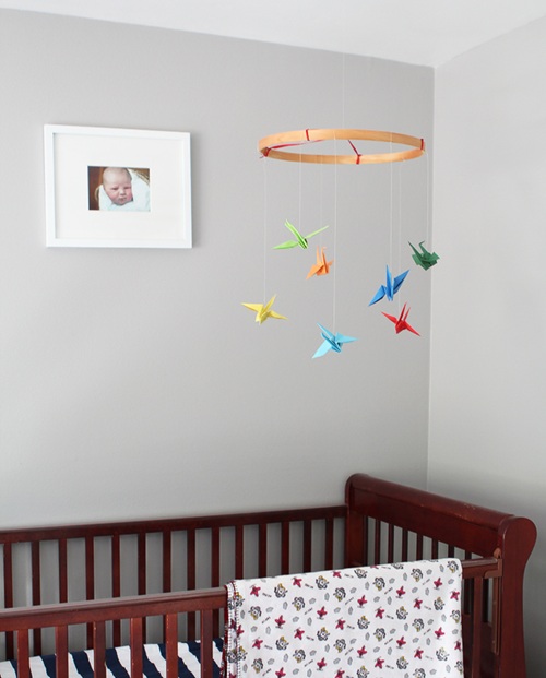 DIY Paper Crane Mobile