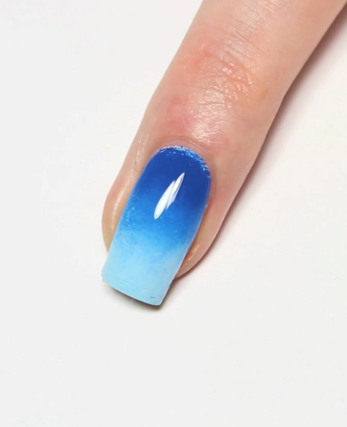 blue ombre nail design ideas 2