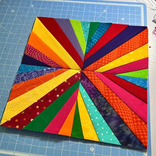 Scrap Burst Quilt Block