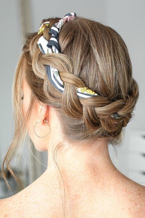 crown Scarf Hairstyles
