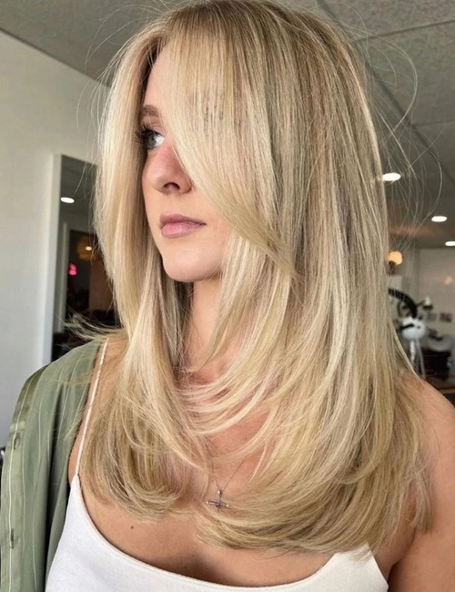 layered hair cut style