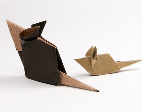 mouse origami pattern