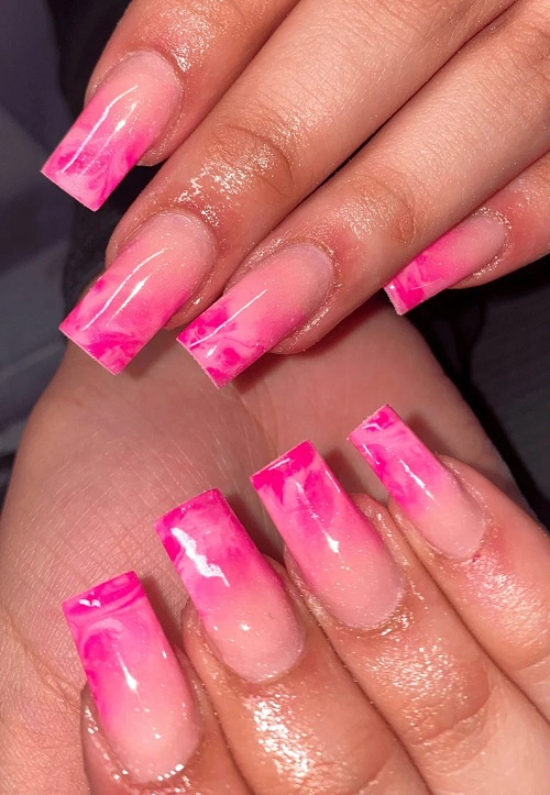 TRending Ideas for Pink Ombre Nail 4
